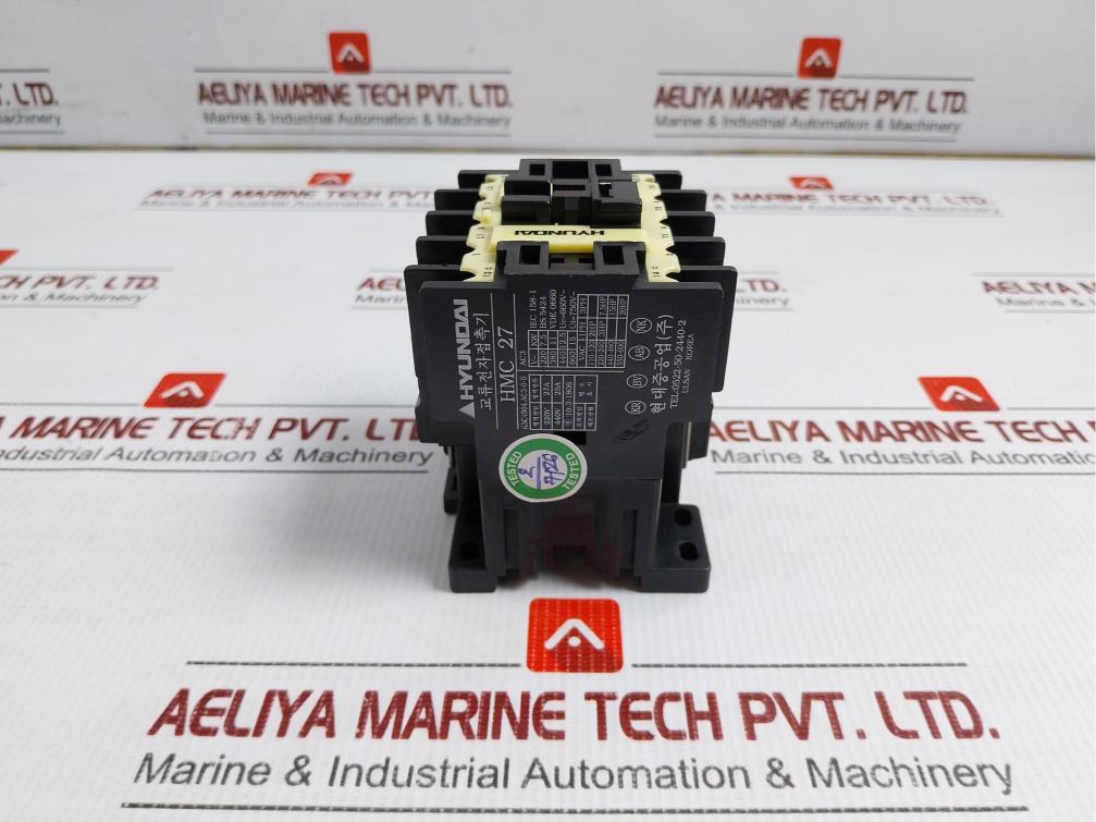 Hyundai Magnetic Contactor 220V 50/60Hz Part No Hmc 27 W 11