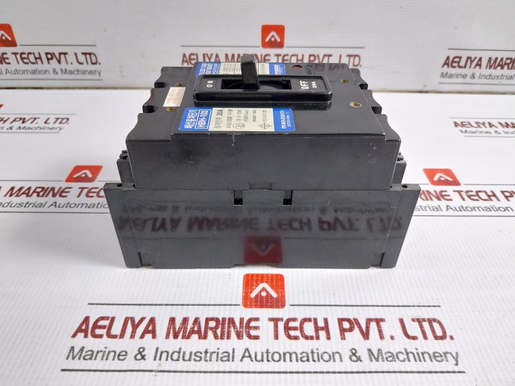 Hyundai Molded Case Circuit Breaker Ac440V Pole 3 Hbh-103 20A