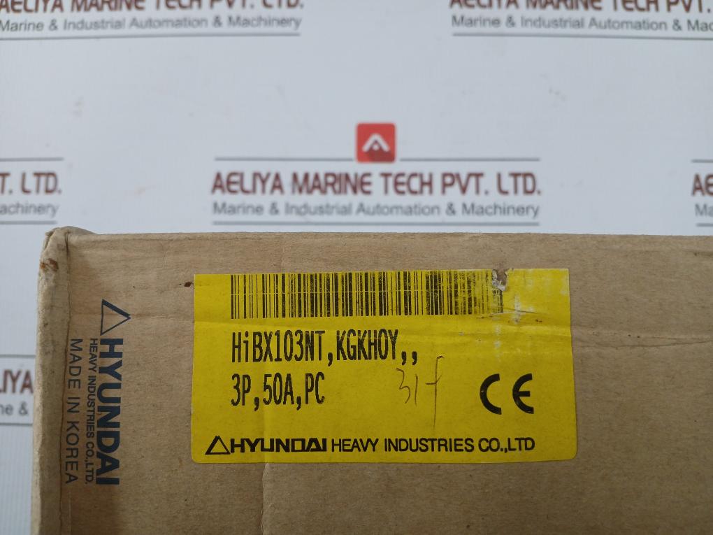 Hyundai Molded Case Circuit Breaker Ac 750V 50/60Hz Hibx 103Nt
