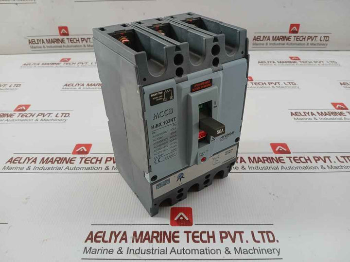 Hyundai Molded Case Circuit Breaker Ac 750V 50/60Hz Hibx 103Nt