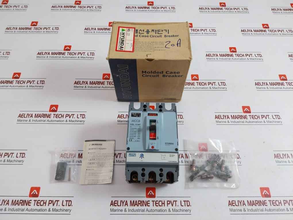 Hyundai Molded Case Circuit Breaker(Mccb) 50/60Hz Ac200-230V Hibl 103Nt