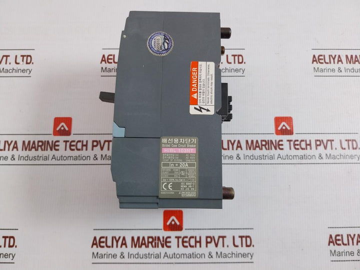 Hyundai Molded Case Circuit Breaker(Mccb) 50/60Hz Ac200-230V Hibl 103Nt