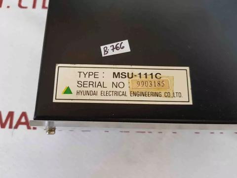 Hyundai Msu-111C Heem-2 Motor Auto Control Unit Msu-111C