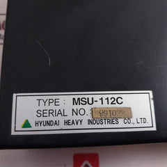 Hyundai Motor Auto Control Unit Msu-112C