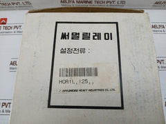 Hyundai Thermal Overcurrent Overload Relay Hor 1L 125
