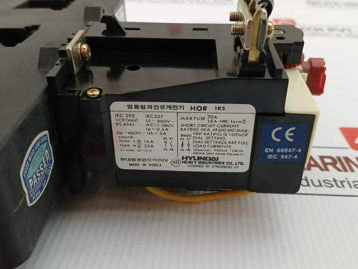 Hyundai Thermal Overcurrent Overload Relay Hor 1L 125
