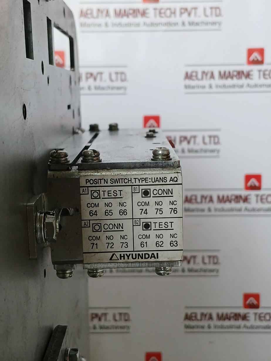 Hyundai Uan50C3C M1C1S168S Acb Air Circuit Breaker 3P 100% Icu 1000V 50/60 Hz