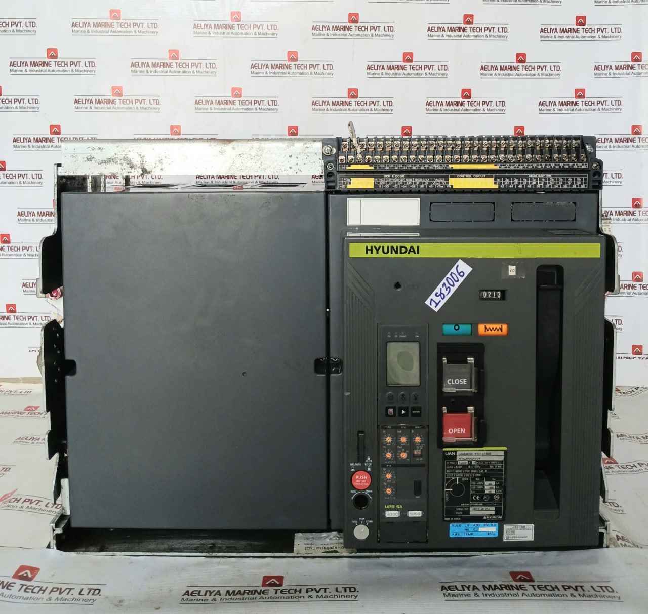 Hyundai Uan50C3C M1C1S168S Acb Air Circuit Breaker 3P 100% Icu 1000V 50/60 Hz