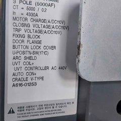 Hyundai Uan50C3C M1C1S168S Air Circuit Breaker 5000A 3-pole 1000V