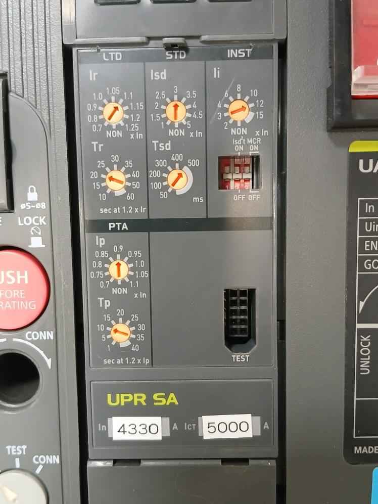 Hyundai Uan50C3C M1C1S168S Air Circuit Breaker Acb 3 Poles 1000V 50/60 Hz