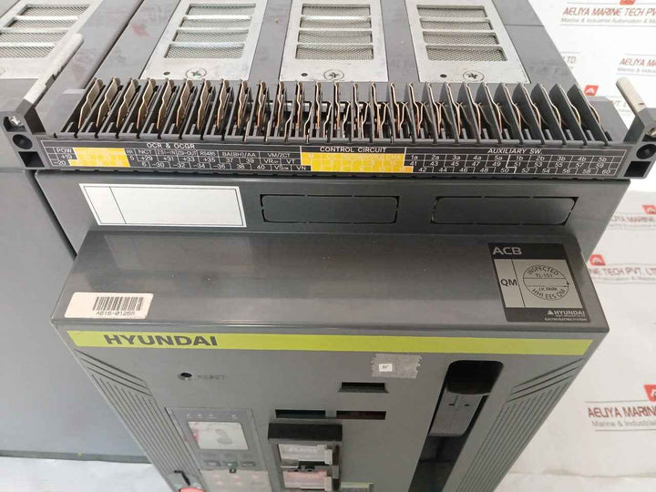 Hyundai Uan50C3C M1C1S168S Air Circuit Breaker Acb 3 Poles 1000V 50/60 Hz