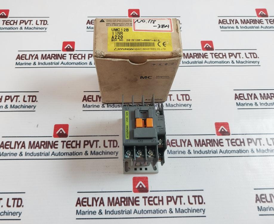 Hyundai Umc 12B Magnetic Contactor, 20A, 750V~, 6Kv