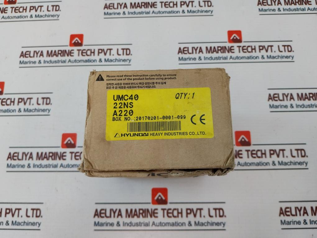 Hyundai Umc 40 Magnetic Contactor K60947-4-1, Ac3-0-0, 50/60Hz