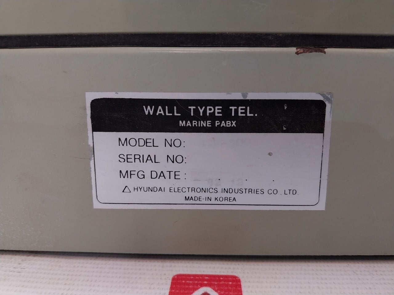 Hyundai Wall E0108009700X Marine Pabx Wall Telephone Rev B Hei Cb-001,Hei Ct-002