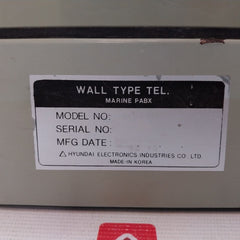 Hyundai Wall E0108009700X Marine Pabx Wall Telephone Rev B Hei Cb-001,Hei Ct-002