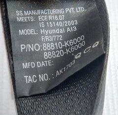 Hyundai 88820K6000Nnb Front Seat Belt Assy Right Side For Grand 88810-k6000
