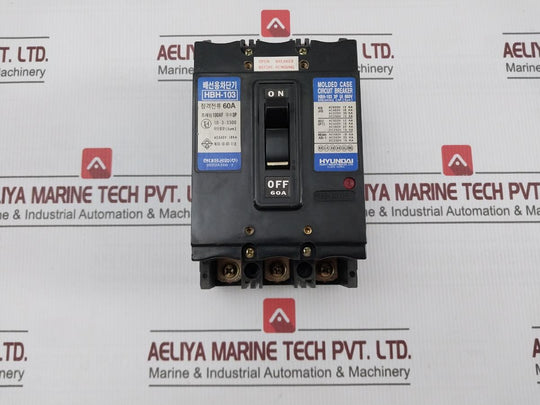 Hyundai Hbh-103 Molded Case Circuit cAc440V 18Ka 60A