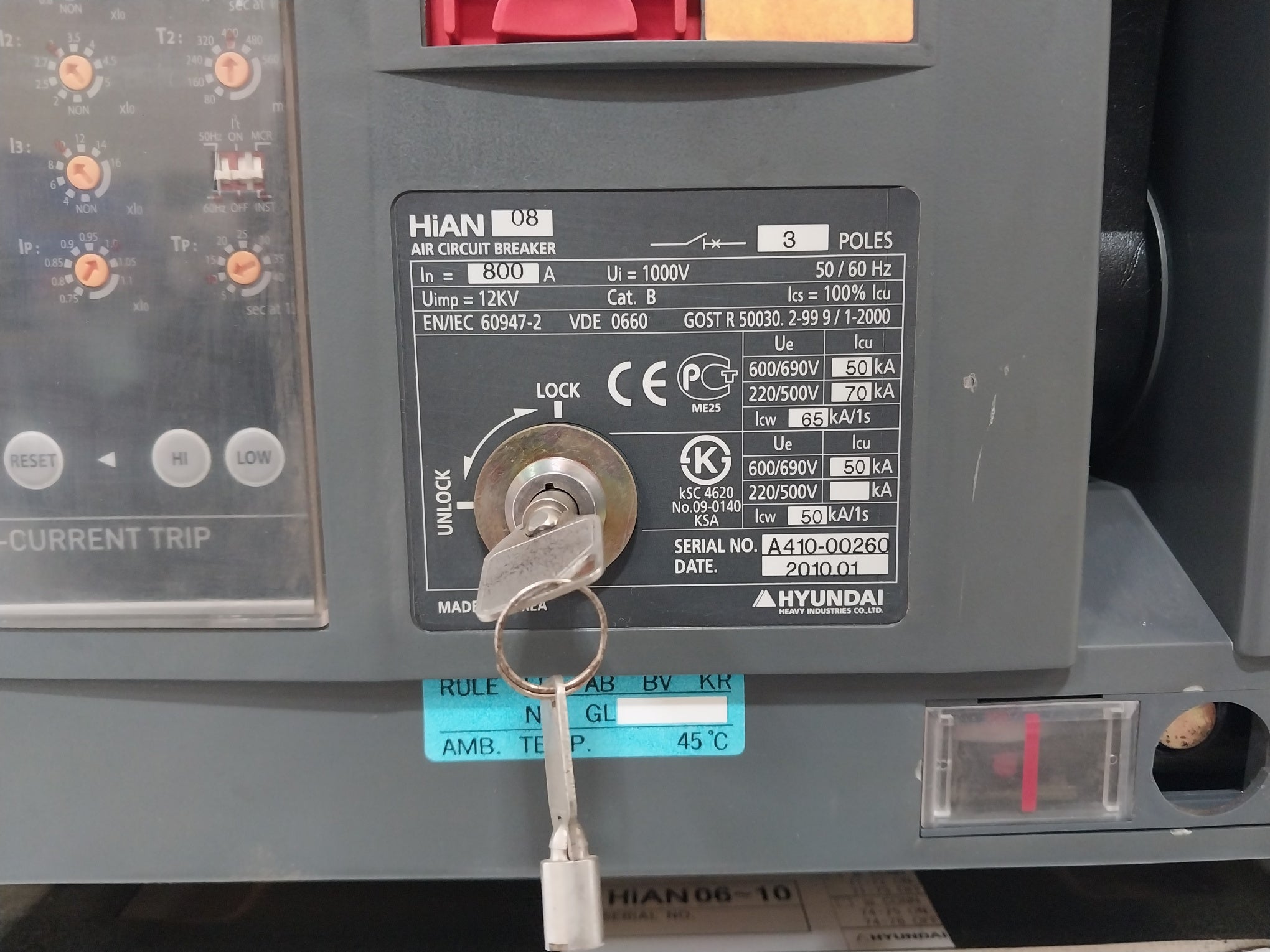 Hyundai Hian 08 Air Circuit Breaker