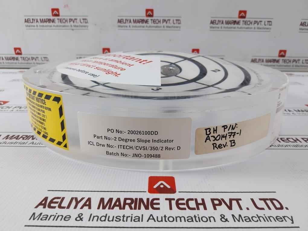 I-tech 2 Degree Slope Indicator Assembly 12 Dai A301477-1 Rev.B