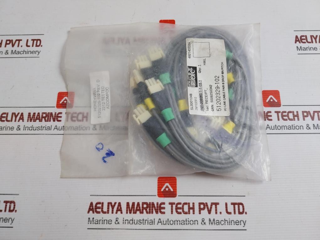 I/O Link Cable Set 51202329-102 Rev-d Honeywell 51202329-100