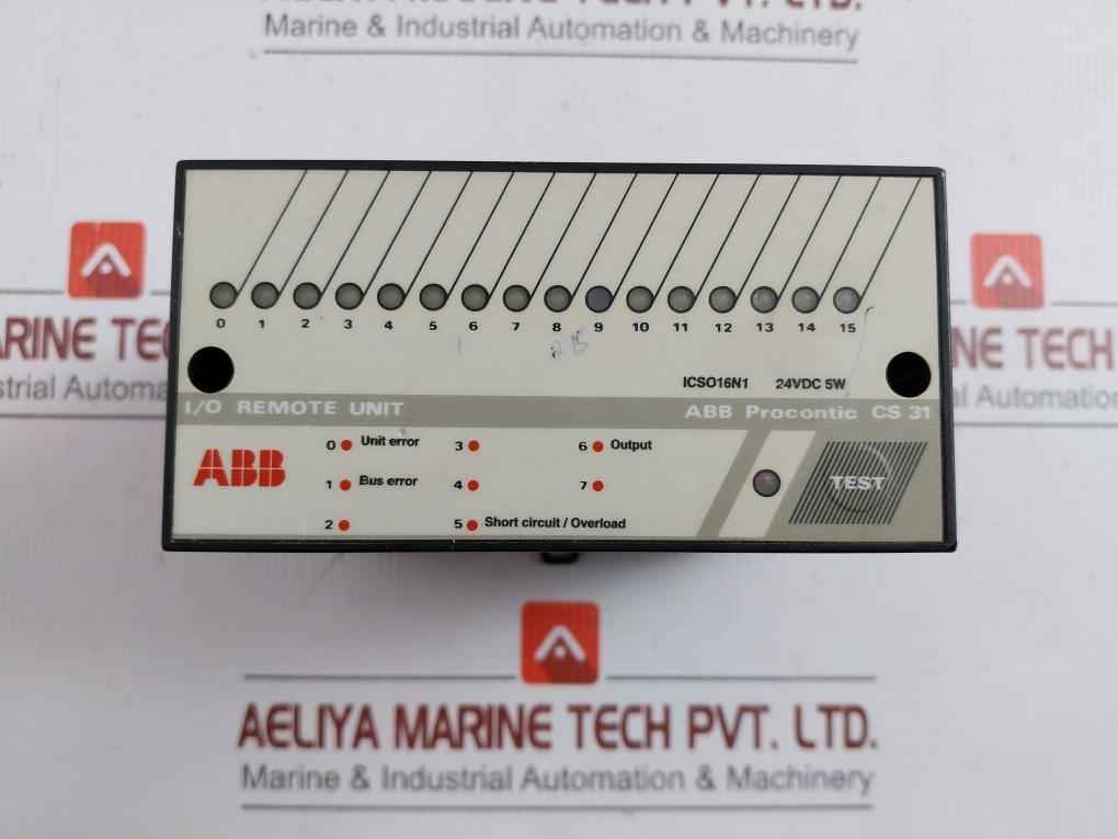 I/O Remote Unit Procontic Cs 31 Output 0-24Vdc 0.5A Abb