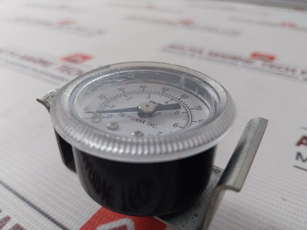 I & J Fisnar 0-7 Bar Fluid Pressure Gauge 0-100 Psi