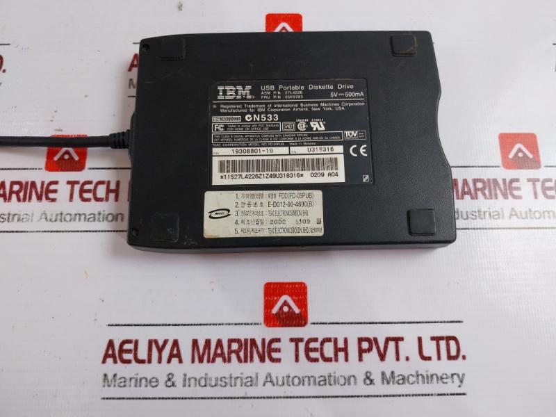 Ibm Fd-05pub Teac Corporation Portable Diskette Drive E-d012-00-4690(B)