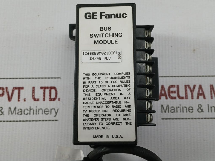 Ic660Bsm021Dca1-Bus-Switching-Module-24-48Vdc-Ge-Fanuc-208068-9