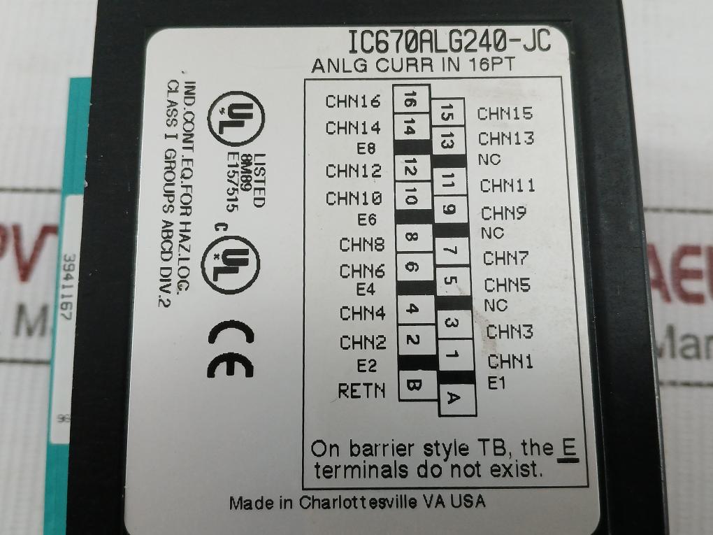 Ic670Alg240-jc-Field-Control-Distributed-I-O-System-24Vdc-Ge-Fanuc-208032-8