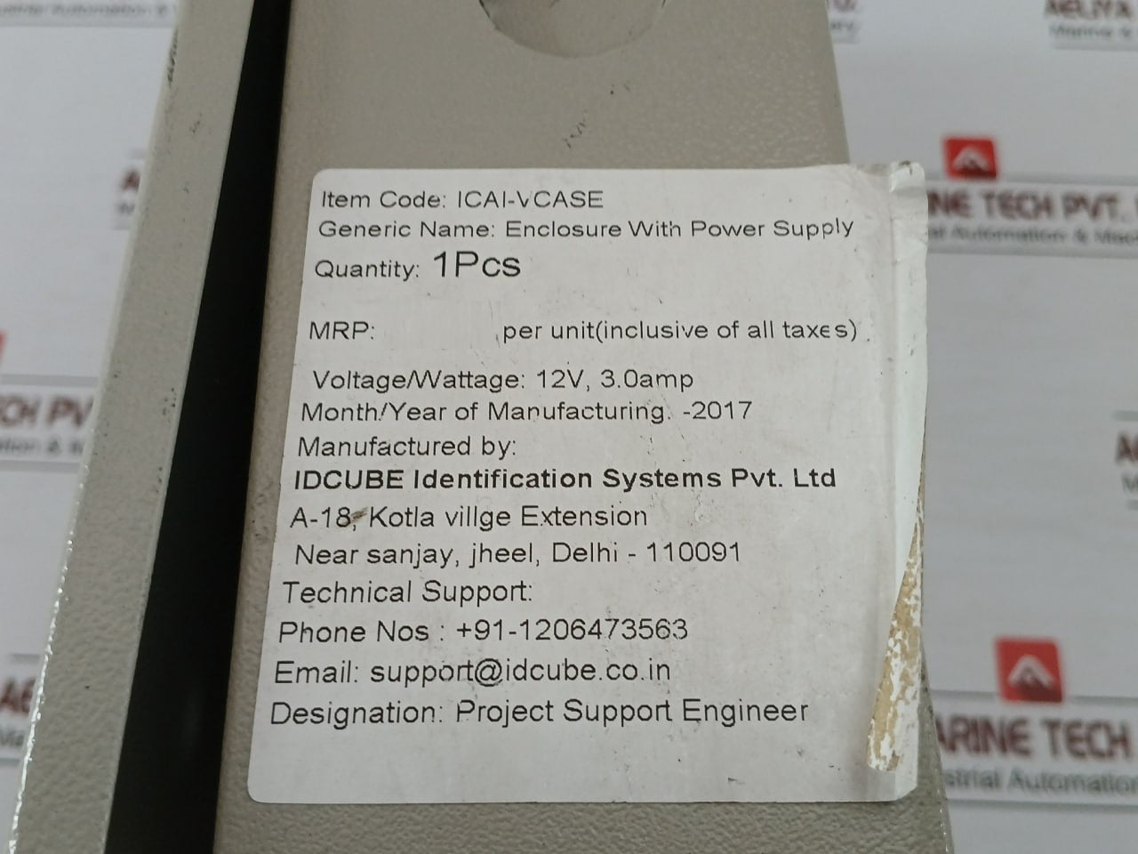 Icai-vcase Enclosure With Power Supply 12V 3.0Amp Idcube