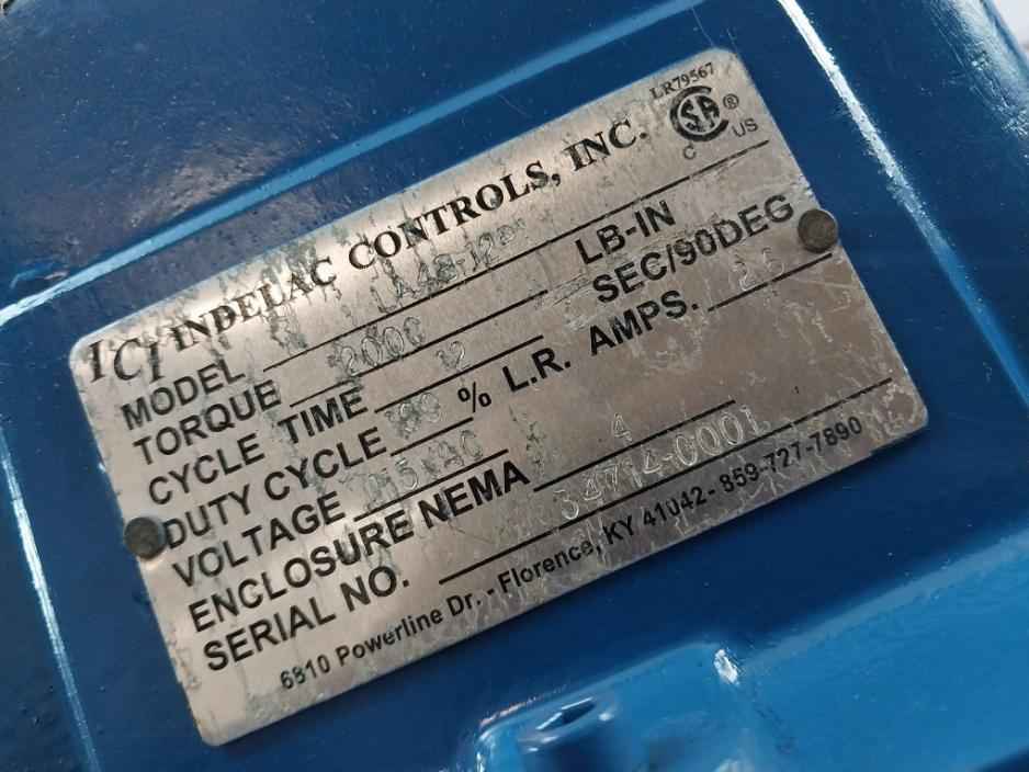 Ici La4B-12P1 Electric Valve Actuator 115Vac 2000 Lb-in