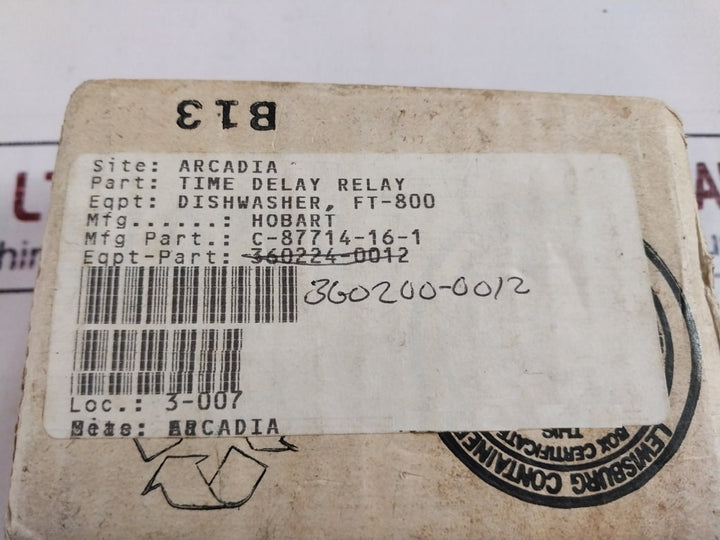 Icm Mor C-87714-16-1 Time Delay Relay Pcb 10Amps 648241