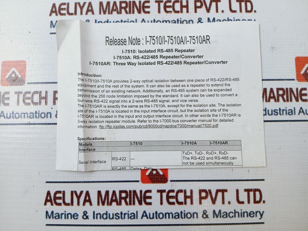 Icp Con I-7510 Isolated Rs-485 Repeater
