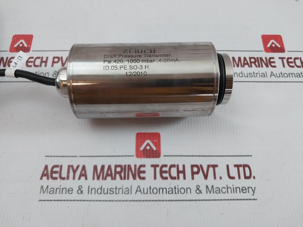 Id.05.Pe.So-3 H Draft Pressure Transmitter Zurich 1000Mbar 4-20Ma 13 Meter