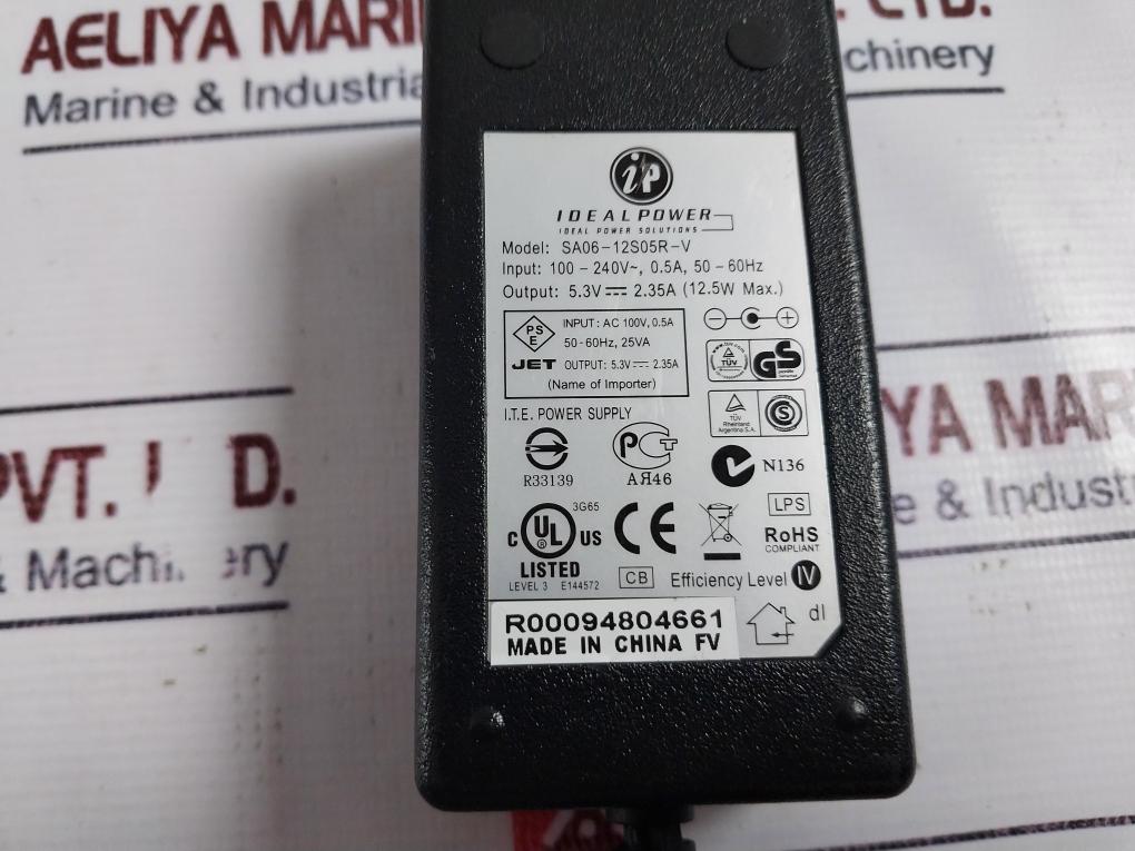 Ideal Power Sa06-12s05r-v Power Supply Adapter Ac 100-240v~, 0.5a, 50-60hz