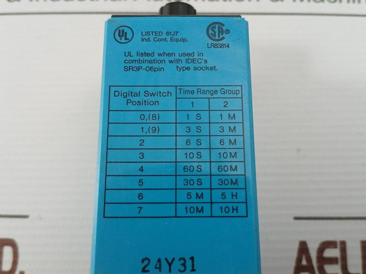 Idec-24-Vac-10A-0-1-Sec-Analog-Electronic-Timer-Relay-RTE-P21-210182-8