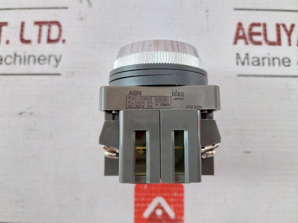 Idec Abn-111 Push Button Switch Ac 125V 5A 600V 12M-000-00M 17Y20N