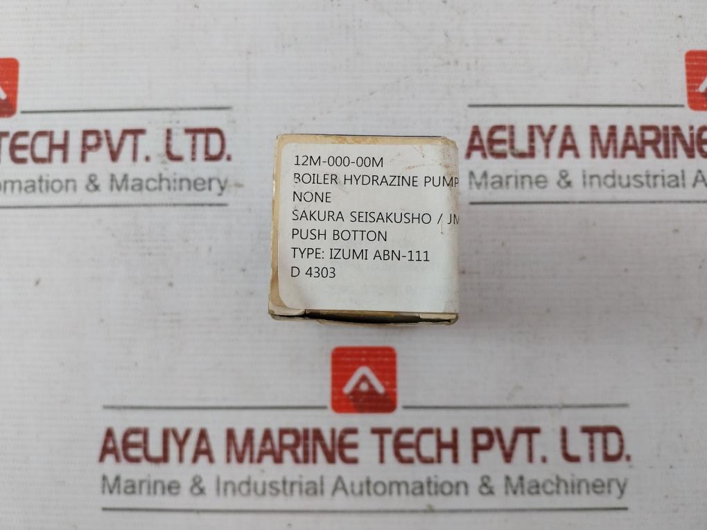 Idec Abn-111 Push Button Switch Ac 125V 5A 600V 12M-000-00M 17Y20N