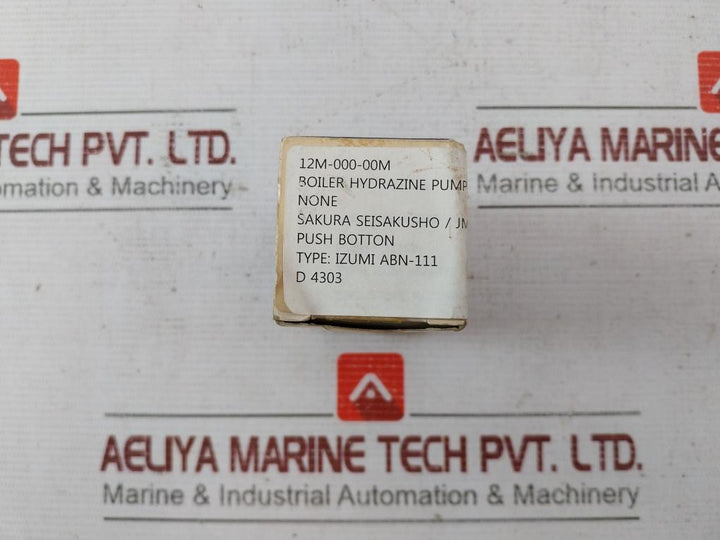 Idec Abn-111 Push Button Switch Ac 125V 5A 600V 12M-000-00M 17Y20N