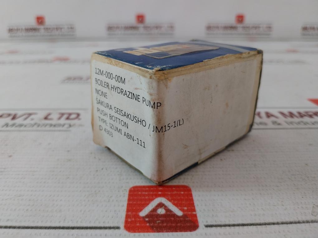 Idec Abn-111 Push Button Switch Ac 125V 5A 600V 12M-000-00M 17Y20N