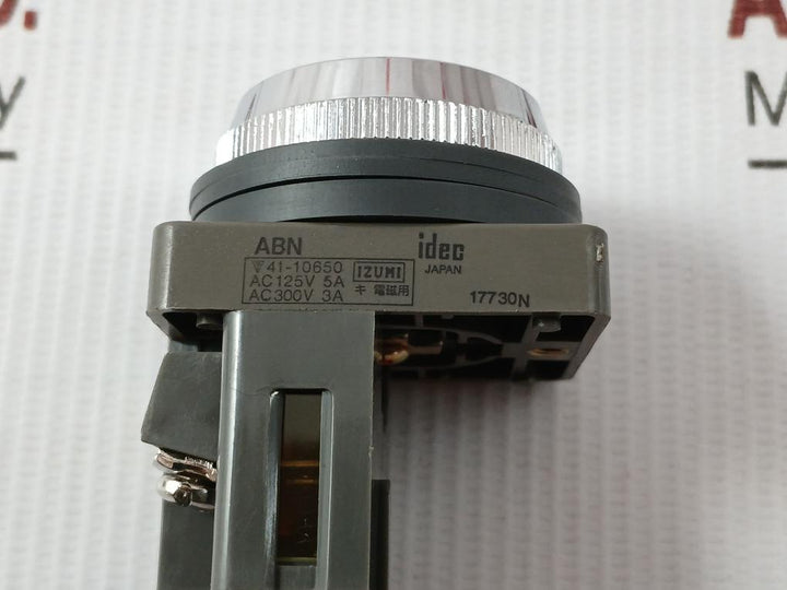 Idec Ac125V 5A Abn Push Button Base