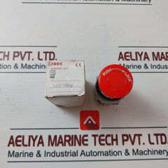 Idec Ajn311Nr-u Red Pushbutton With Contact Block 12-22 Awg 600V