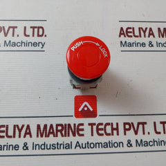 Idec Ajn311Nr-u Red Pushbutton With Contact Block 12-22 Awg 600V