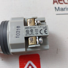 Idec Ajn311Nr-u Red Pushbutton With Contact Block 12-22 Awg 600V