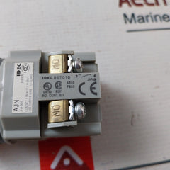 Idec Ajn311Nr-u Red Pushbutton With Contact Block 12-22 Awg 600V