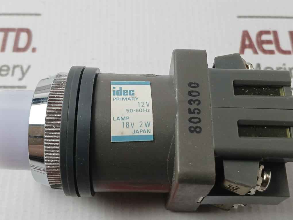 Idec Alne8811W Illuminated Pushbutton Switch 12V 50-60Hz