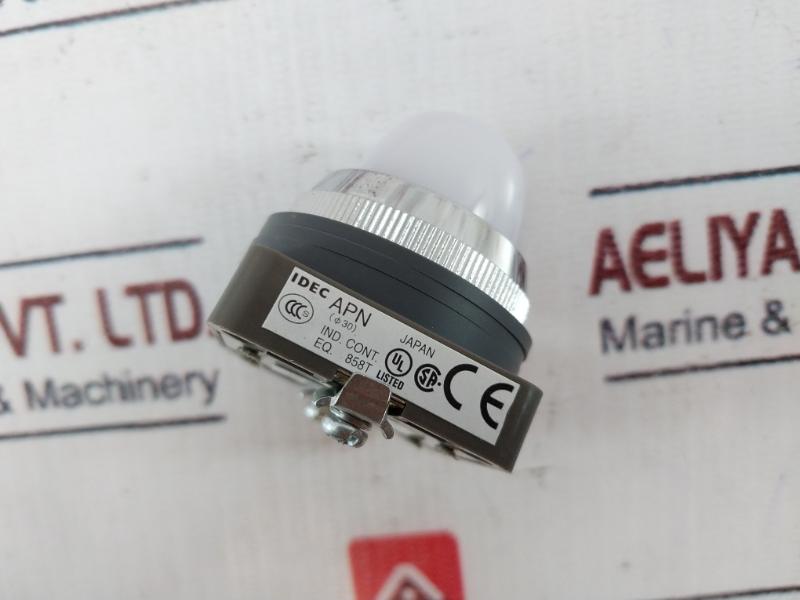 Idec Apn133W White Dome Pilot Light Ui250V 14-22 Awg 88Z220