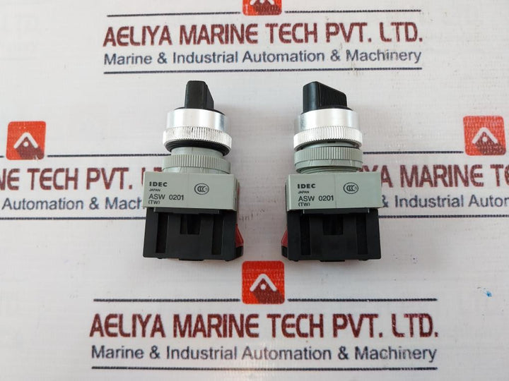 Idec Asw 0201/ Hw-g01 Selector Switch With Contact Block A600