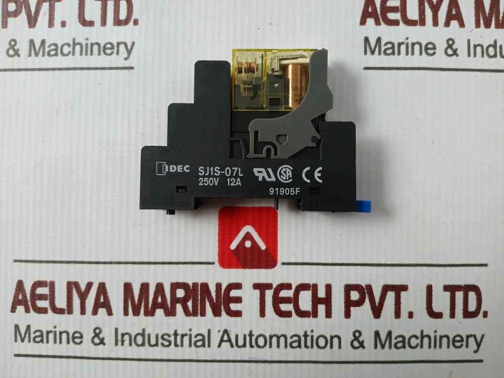 Idec Corporation Sj1S-07L Relay Socket 91905F 24 Vdc