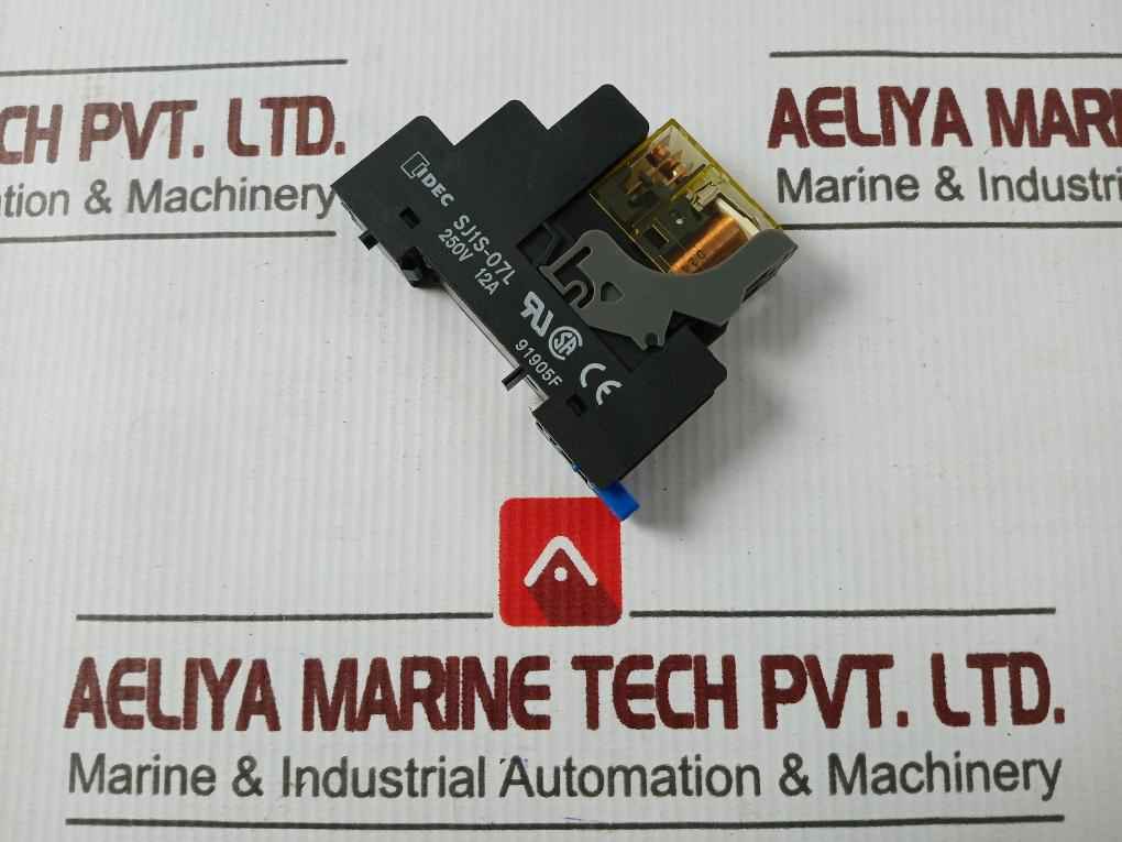 Idec Corporation Sj1S-07L Relay Socket 91905F 24 Vdc